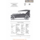 Nash Four Touring Fiche Info 1922