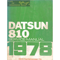 Datsun 810 1978 Factory Service Manual