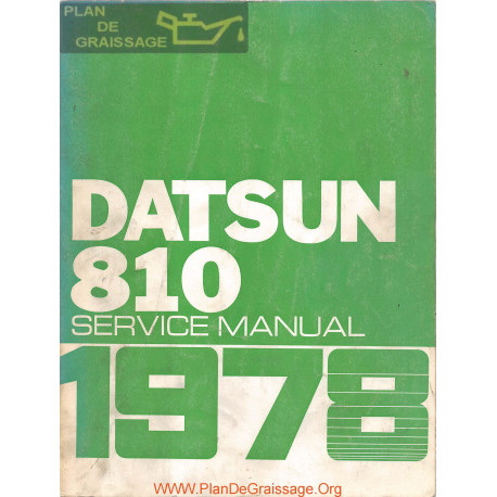 Datsun 810 1978 Factory Service Manual