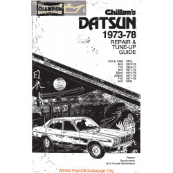Datsun All 1973 1978 Chilton S Tune Up Guide