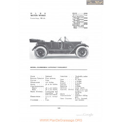 Oldsmobile Autocrat Tourabout Fiche Info 1912