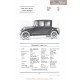 Oldsmobile Coupe 43a Fiche Info 1922
