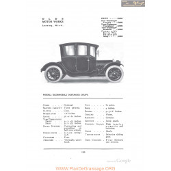 Oldsmobile Defender Coupe Fiche Info 1912