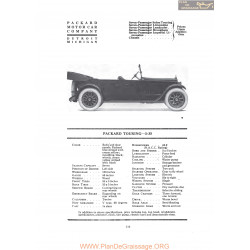 Packard Touring 3 35 Fiche Info 1919