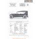 Paige 6 66 Touring Fiche Info 1922
