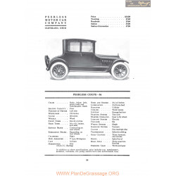 Peerless Coupe 56 Fiche Info 1919