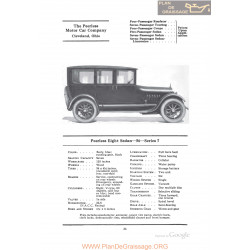 Peerless Eight Sedan 56 Series 7 Fiche Info 1922