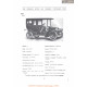 Peerless Model 14 Limousine Fiche Info 1906