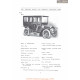 Peerless Model 15 Limousine Fiche Info 1907