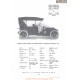 Pierce Arrow 36 Horse Power 5 Passenger Touring Fiche Info 1910