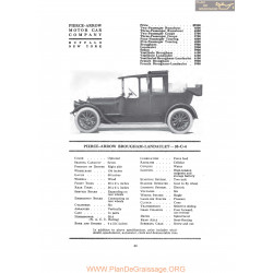 Pierce Arrow Brougham Landaulet 38 C 4 Fiche Info 1917 V2