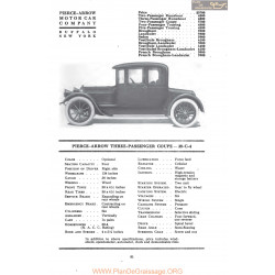 Pierce Arrow Three Passenger Coupe 38 C 4 Fiche Info Mc Clures 1917