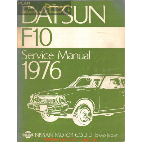 Datsun F10 1976 Factory Service Manual