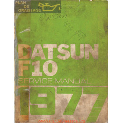 Datsun F10 1977 Factory Service Manual