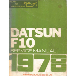 Datsun F10 1978 Factory Service Manual