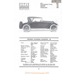 Premier Foursome Roadster 6b Fiche Info Mc Clures 1917