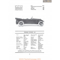 Premier Touring 6b Fiche Info 1917