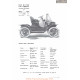 Reo G Runabout Fiche Info 1910