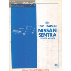 Datsun Nissan Sentra B11 1983 Factory Service Manual