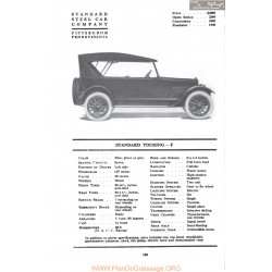 Standard Touring F Fiche Info 1917
