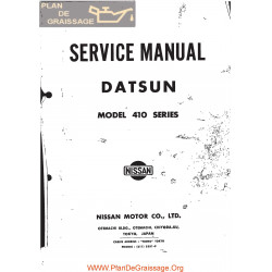 Datsun P L 410 Series Service Manuel