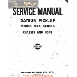 Datsun Pick Up 521 Series Service Manual Chassis And Body