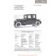 Studebaker Big Six Coupe Fiche Info 1922