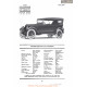 Studebaker Big Six Touring Fiche Info 1920