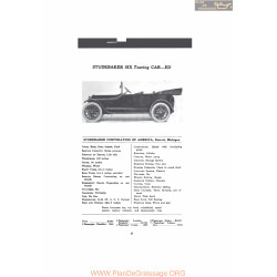 Studebaker Six Touring Car Ed Fiche Info Mc Clures 1916