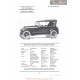 Studebaker Special Six Four Passenger Roadster Fiche Info 1922