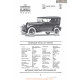 Studebaker Special Six Touring Fiche Info 1920