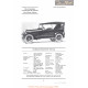 Studebaker Special Six Turing Fiche Info 1922