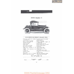 Stutz Roadster C Fiche Info Mc Clures 1916