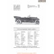 Stutz Six Passenger Touring Series G Fiche Info 1919