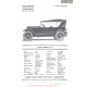 Velie Touring 34 Fiche Info 1920
