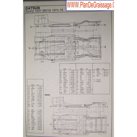 Datsun Sunny 120y B210 1973 78