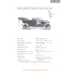 Walter Model 1907 Fiche Info 1907