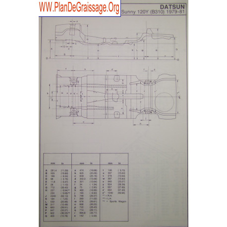 Datsun Sunny 120y B310 1979 81