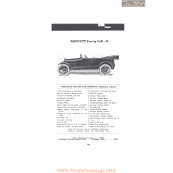 Westcott Touring Car 51 Fiche Info Mc Clures 1916