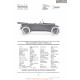 Willys Overland Knight Eight Touring 88 Fiche Info 1918