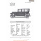 Willys Overland Knight Sedan Fiche Info 1920