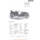 Willys Overland Marion 10 Fiche Info 1910