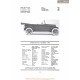 Willys Overland Six Touring 85b Fiche Info 1917