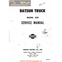 Datsun Truck 320 U Service Manual