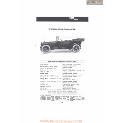 Winton Six 48 Touring Car Fiche Info Mc Clures 1916