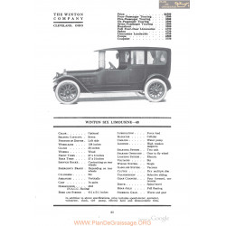 Winton Six Limousine 48 Fiche Info 1918