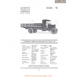 Atterbury Three And One Half Ton Truck 7d Fiche Info 1919