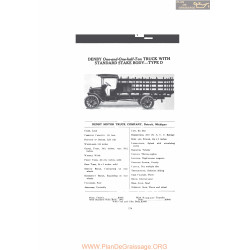 Denby One And One Half Ton Truck With Standard Stake Body Type D Fiche Info 1916