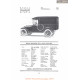 Dodge Brothers Full Panel Delivery Fiche Info 1919