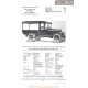 Dort Half Ton Light Delivery Truck 109 Fiche Info 1922